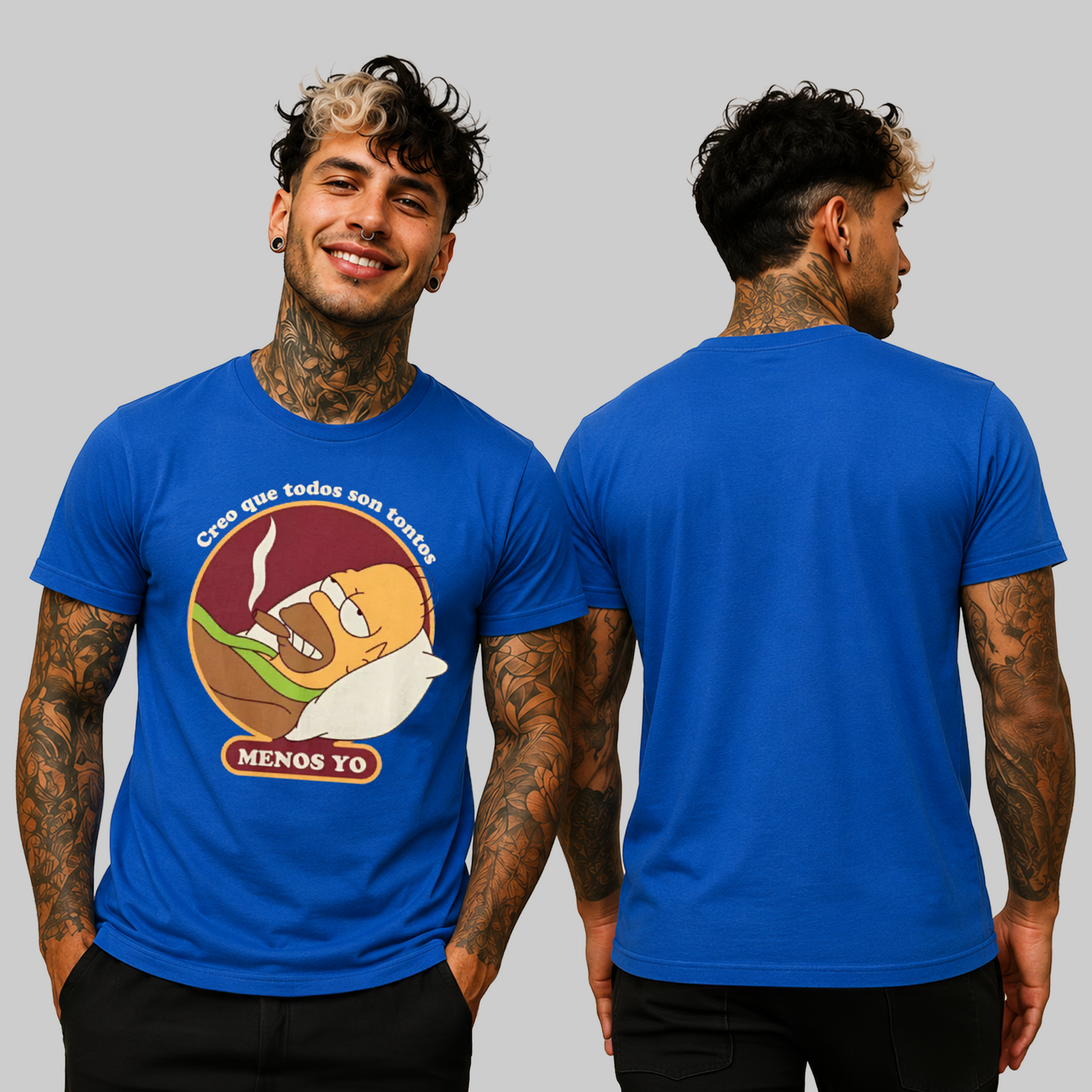 Camiseta Algodon Homero Man Poster