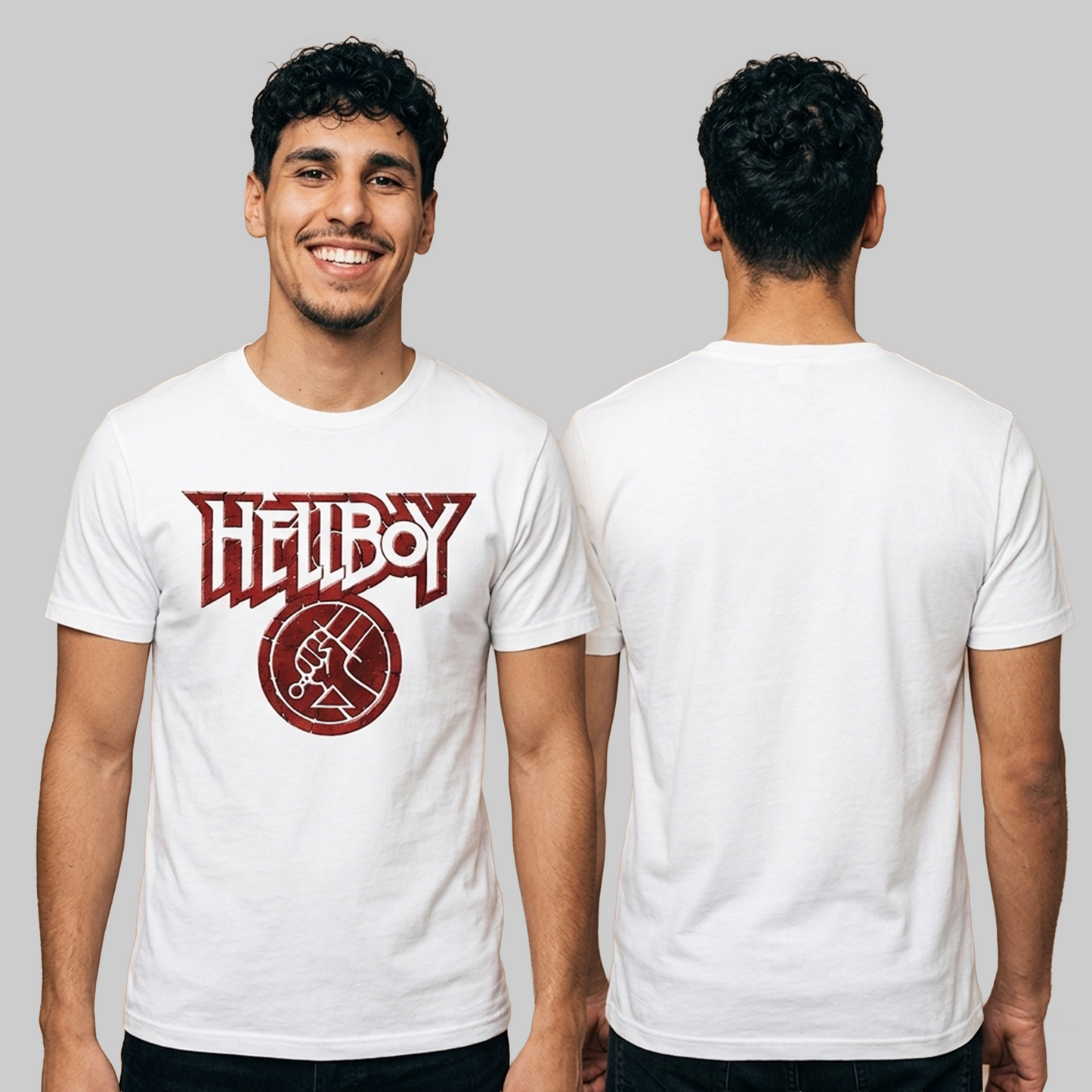 Camiseta Algodon HellBoy Logo