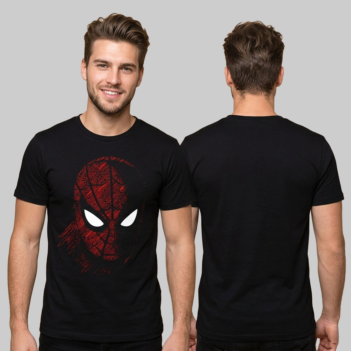 Camiseta Algodon Spiderman Face