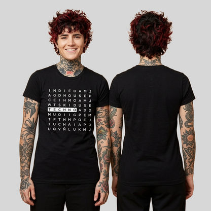 Camiseta Algodón Techno Style Letter Game