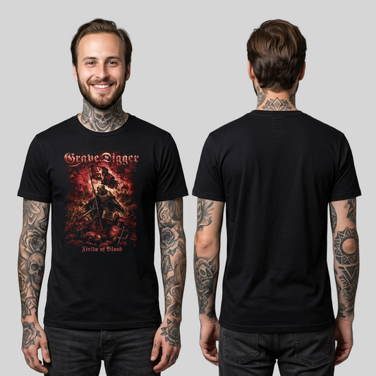 Camiseta Algodon Grave Digger Art