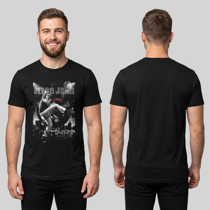 Camiseta Algodon Elton John New York Poster