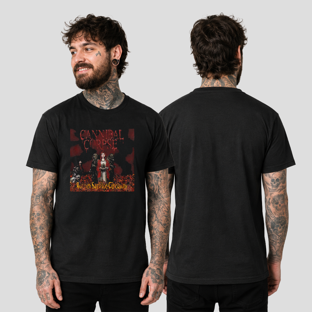 Camiseta Algodon Cannibal Corpse Rotten Saulile Ceremony