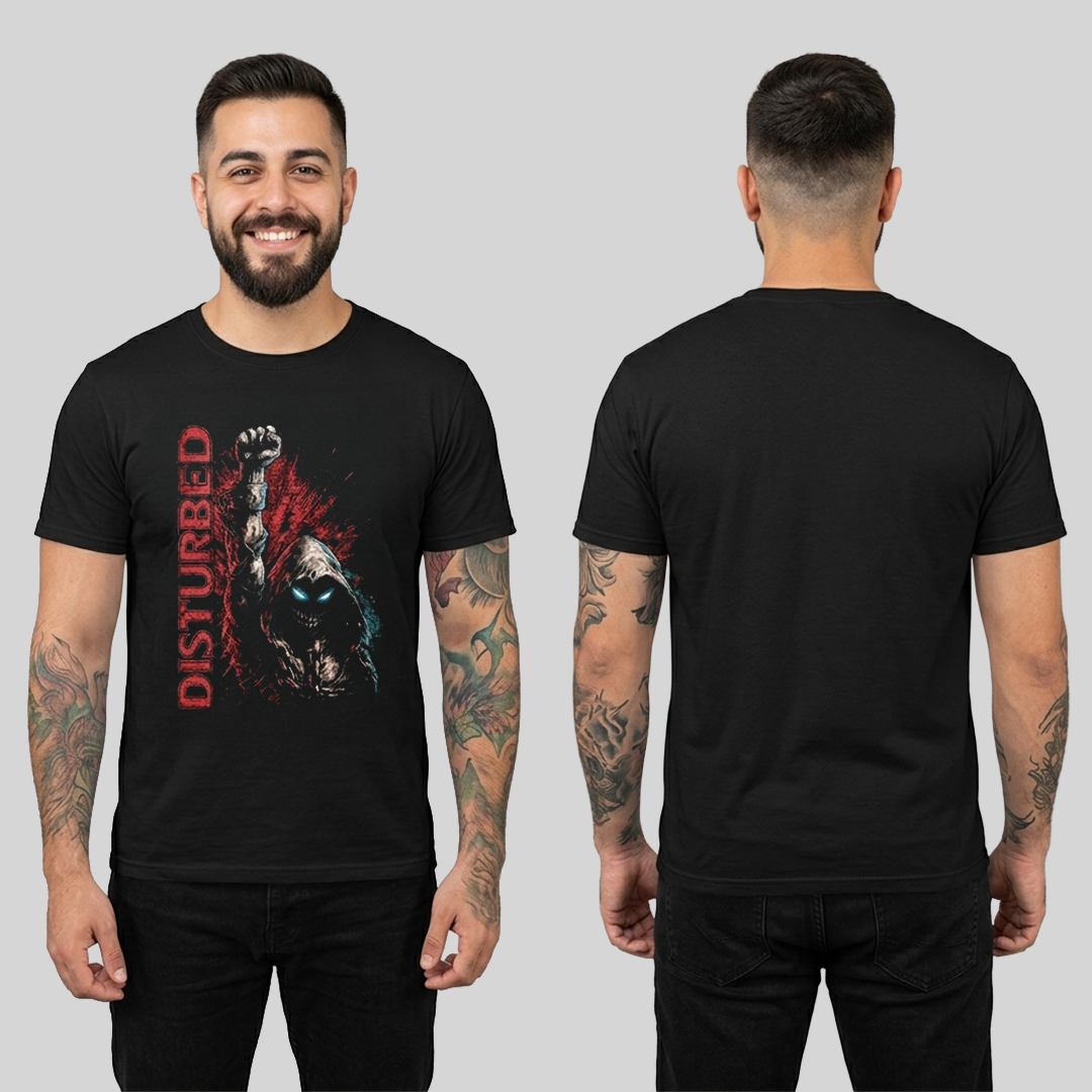 Camiseta Algodon Disturbed Art