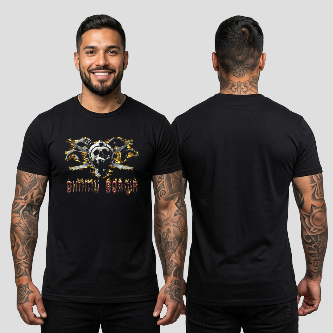 Camiseta Algodon Dimmu Borgir Skull Style