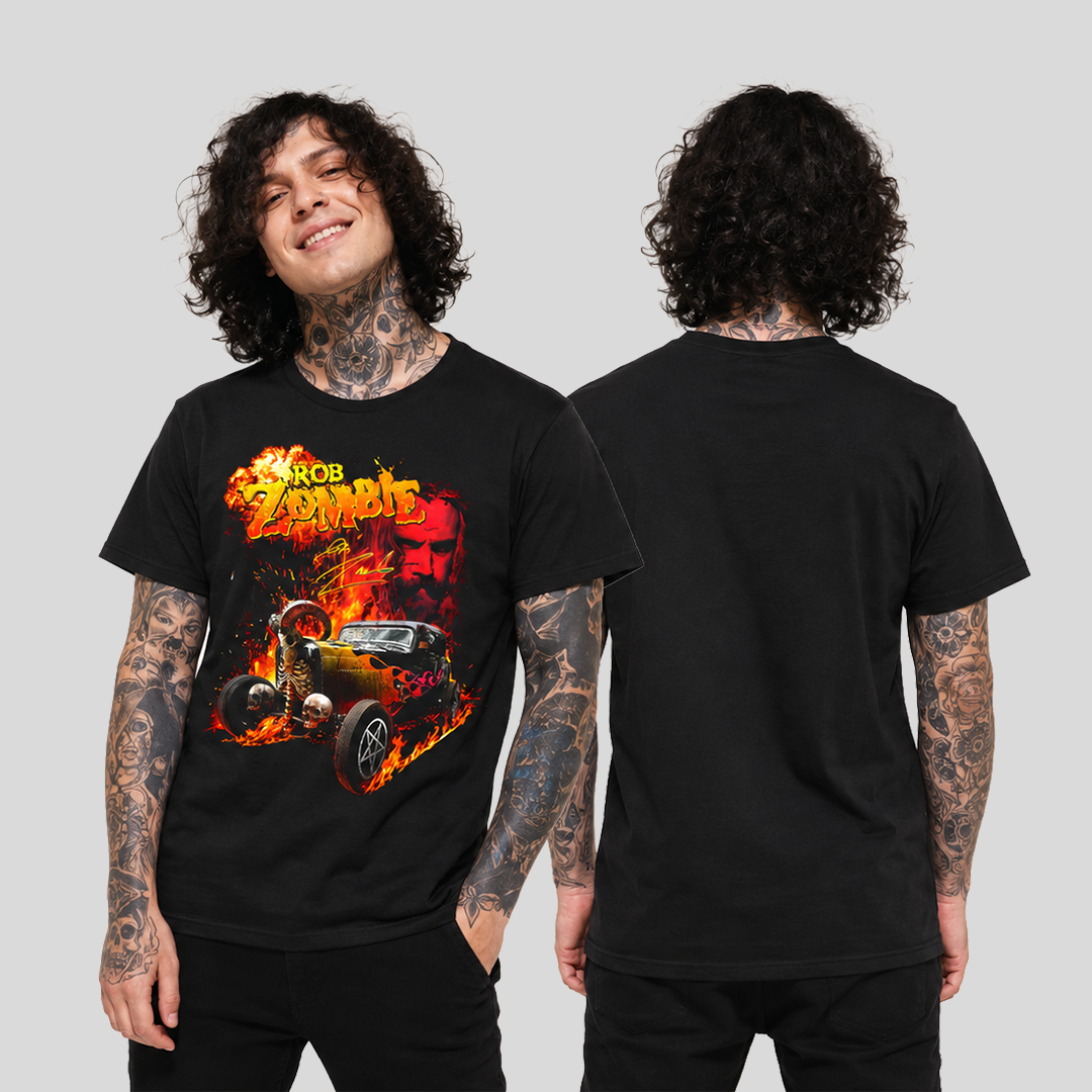 Camiseta Algodon Rob Zombie Car Style