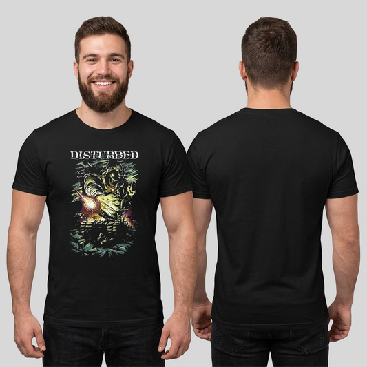 Camiseta Algodon Disturbed Poster Style