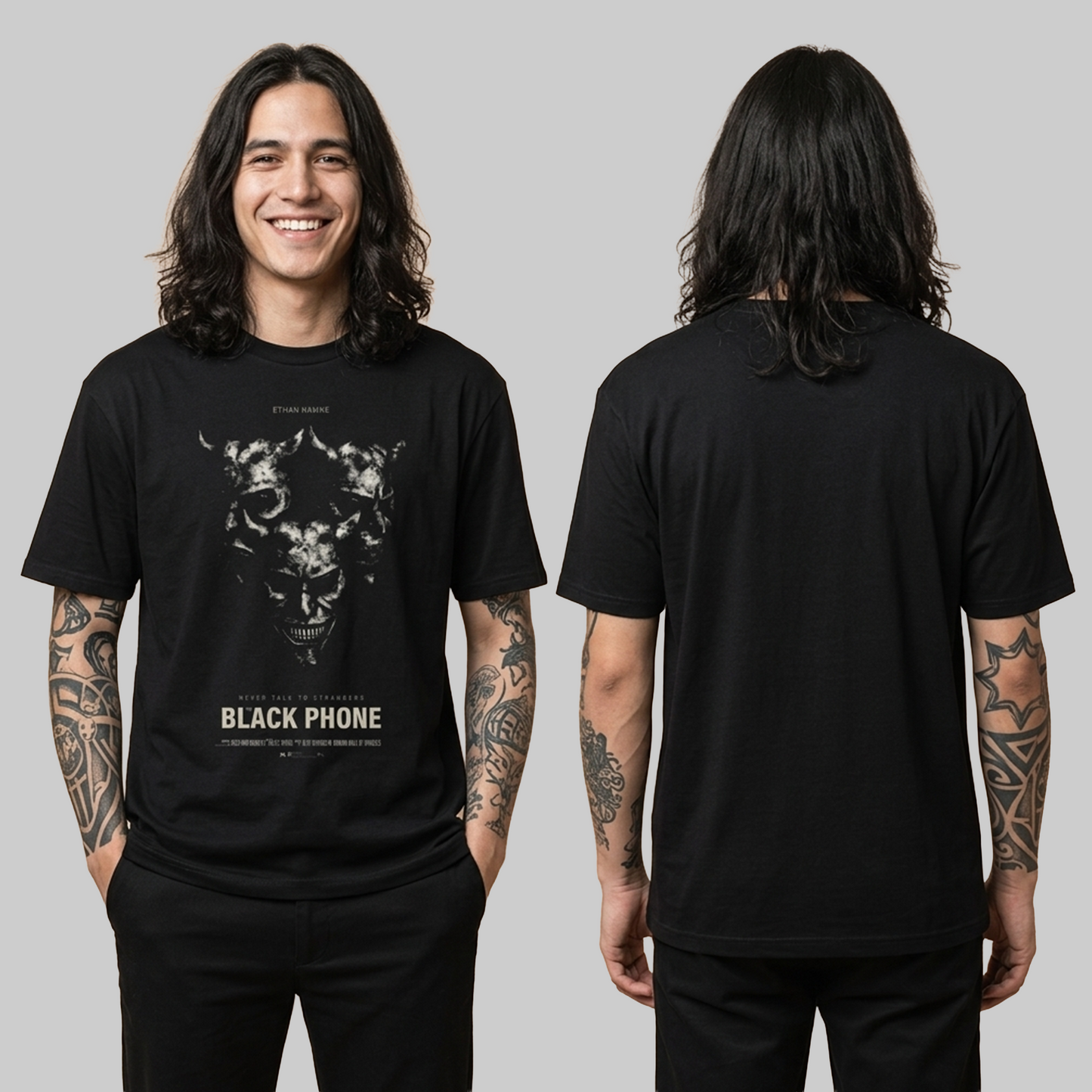 Camiseta Algodon Black Phone