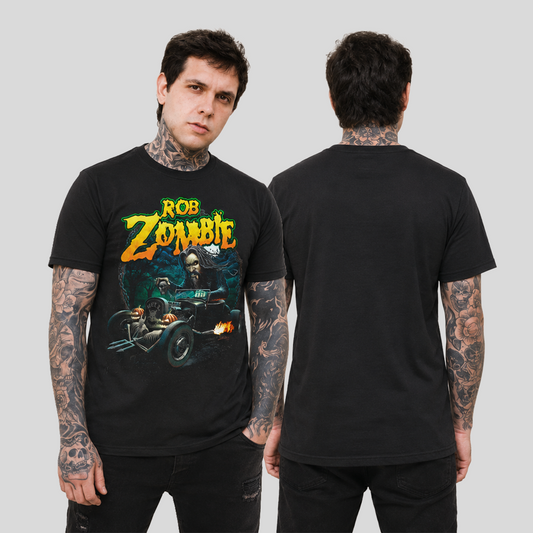 Camiseta Algodon Rob Zombie Car Poster