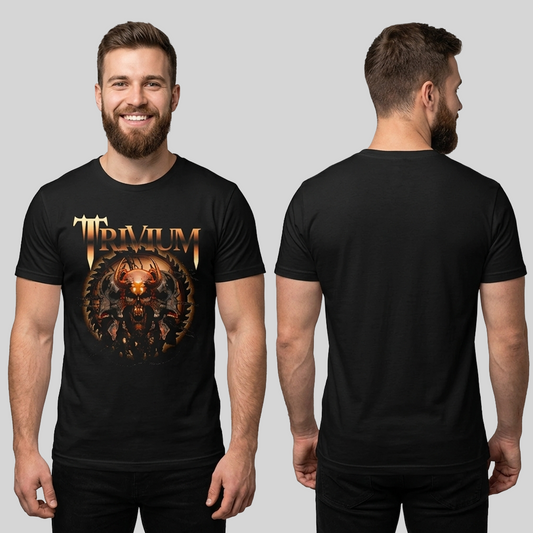 Camiseta Algodon Trivium Skull Poster
