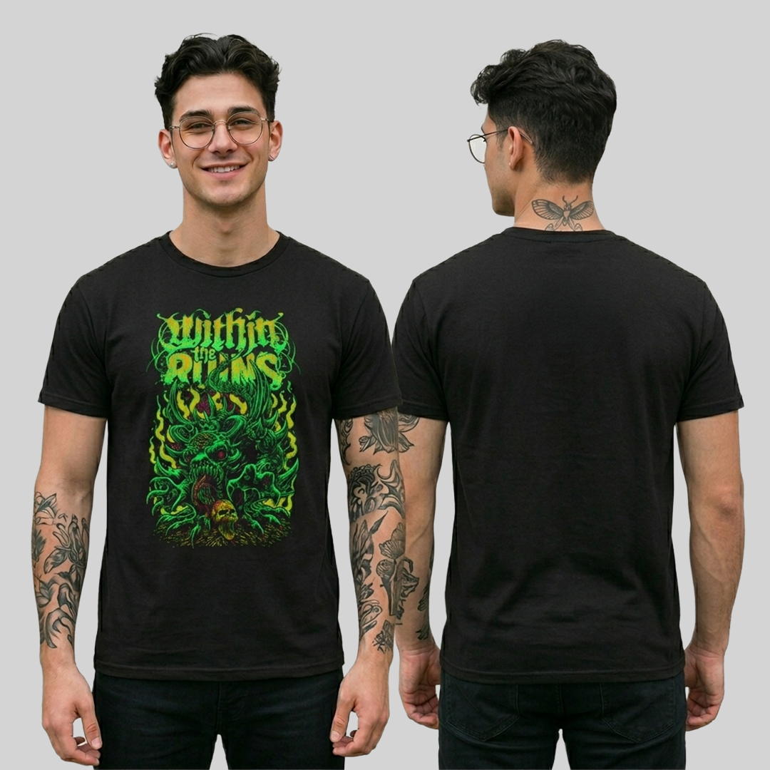 Camiseta Algodon Within the Ruins Monster Poster