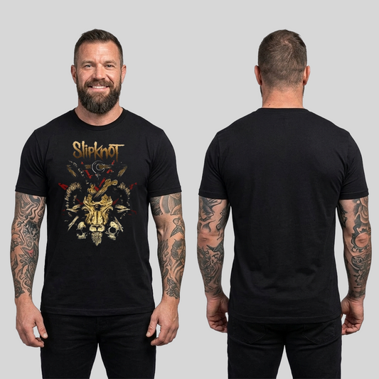 Camiseta Algodon Slipknot Cabra Art