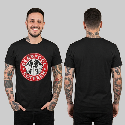 Camiseta Algodon Deadpool Coffee