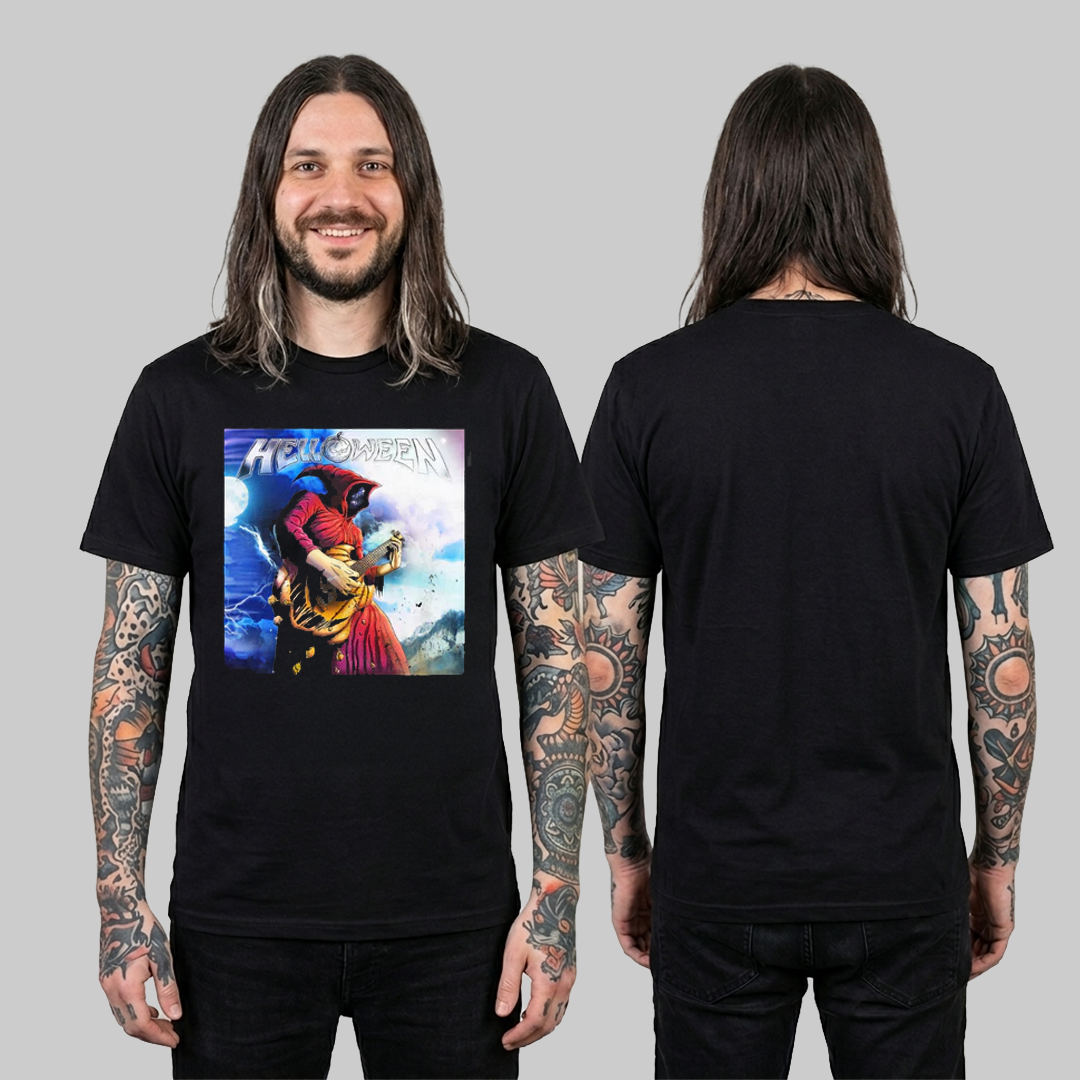 Camiseta Algodon Helloween Cover Poster