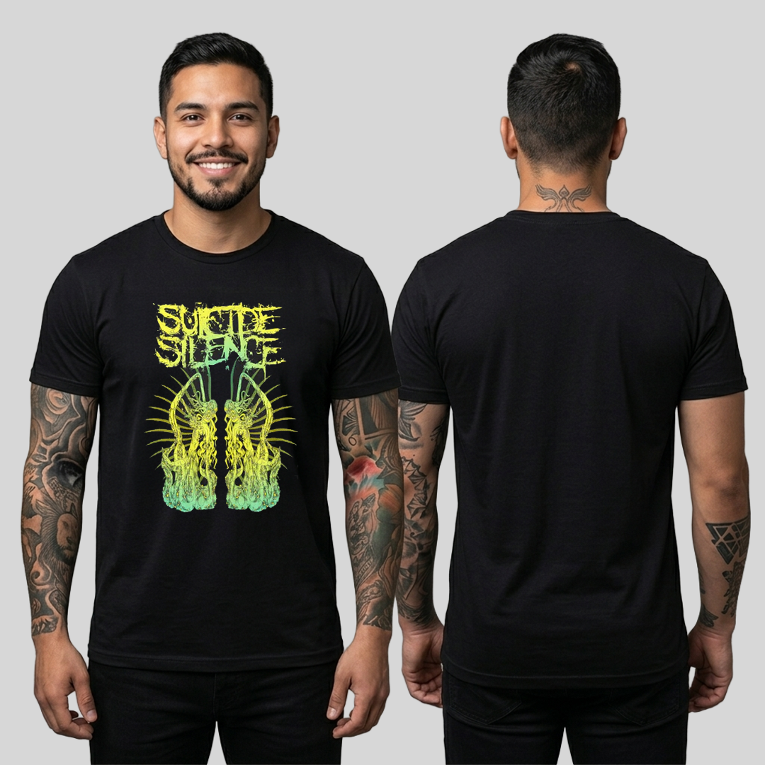 Camiseta Algodon Suicide Silence Style Art
