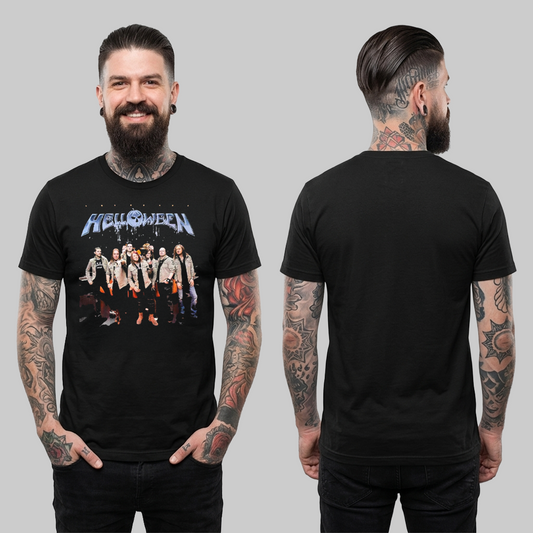 Camiseta Algodon Helloween Band Poster