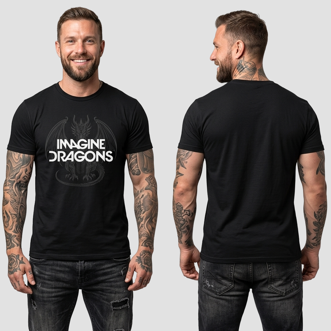 Camiseta Algodon Imagine Dragons Art 1