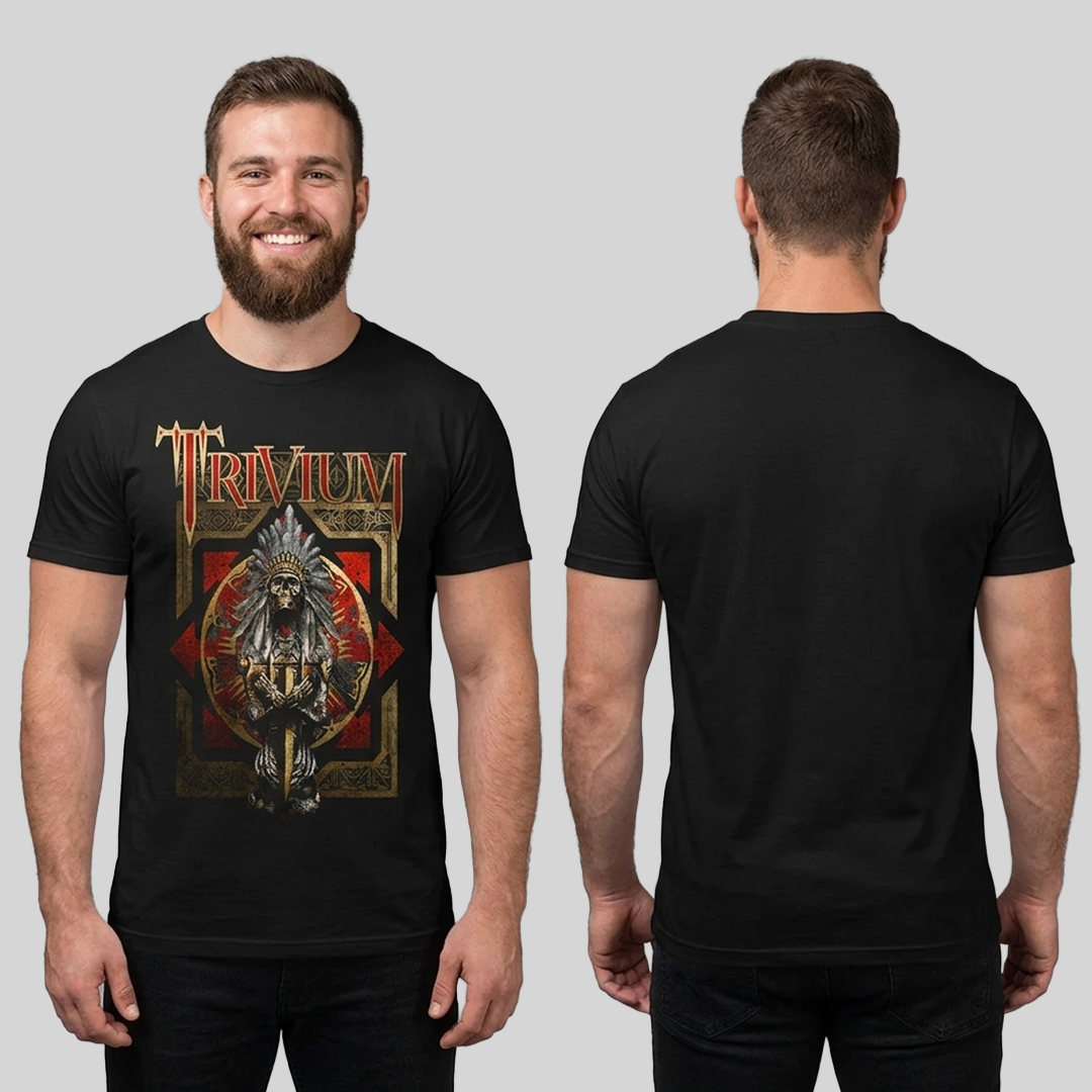 Camiseta Algodon Trivium full poster Style
