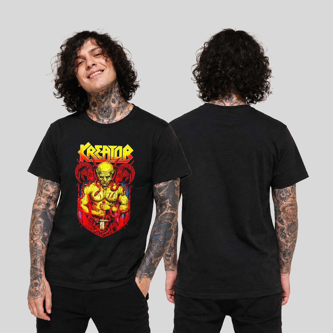 Camiseta Algodon Kreator Snakes