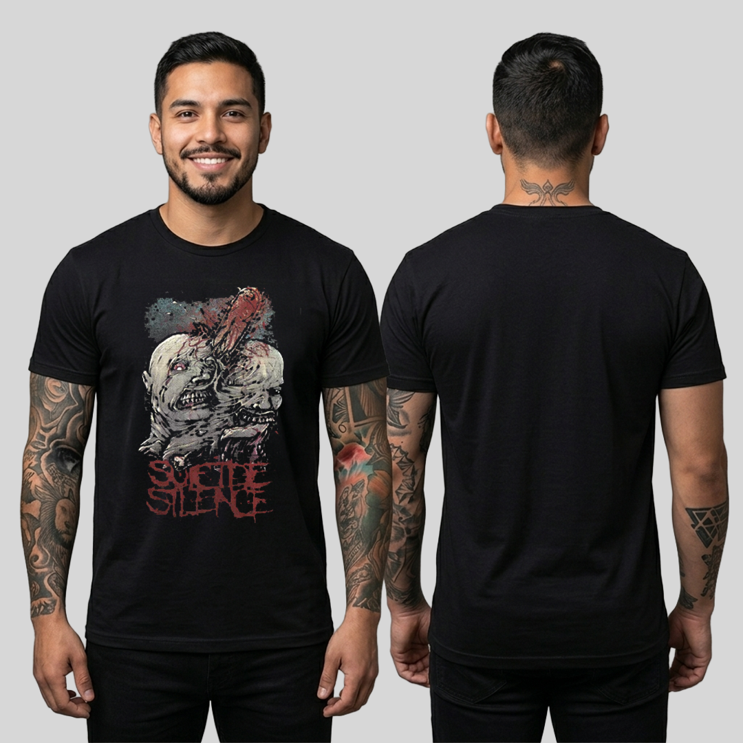 Camiseta Algodon Suicide Silence Poster Style