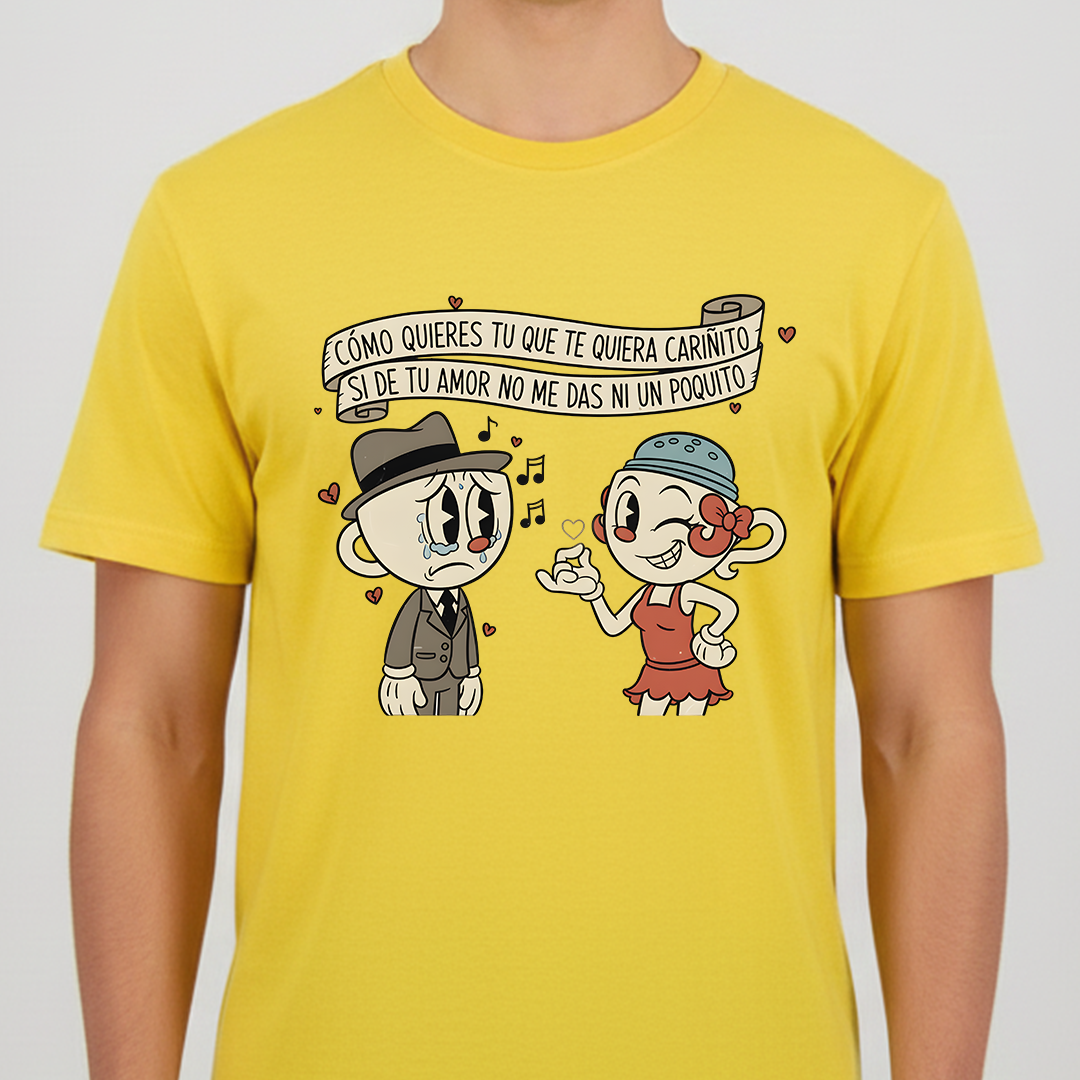 Camiseta Fin De Año Como Quieres Tu Que Te Quiera Cariñito