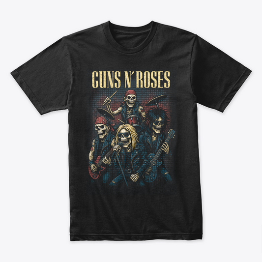 Camiseta Algodon Guns N Roses Skull