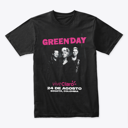 Camiseta Algodon Green Day Poster Gira