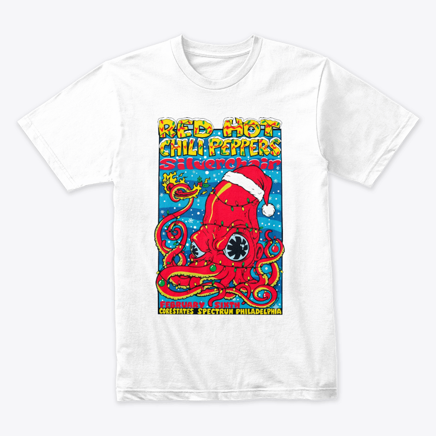 Camiseta Silverchair Red Hot Chilli Peppers RHCP Navidad