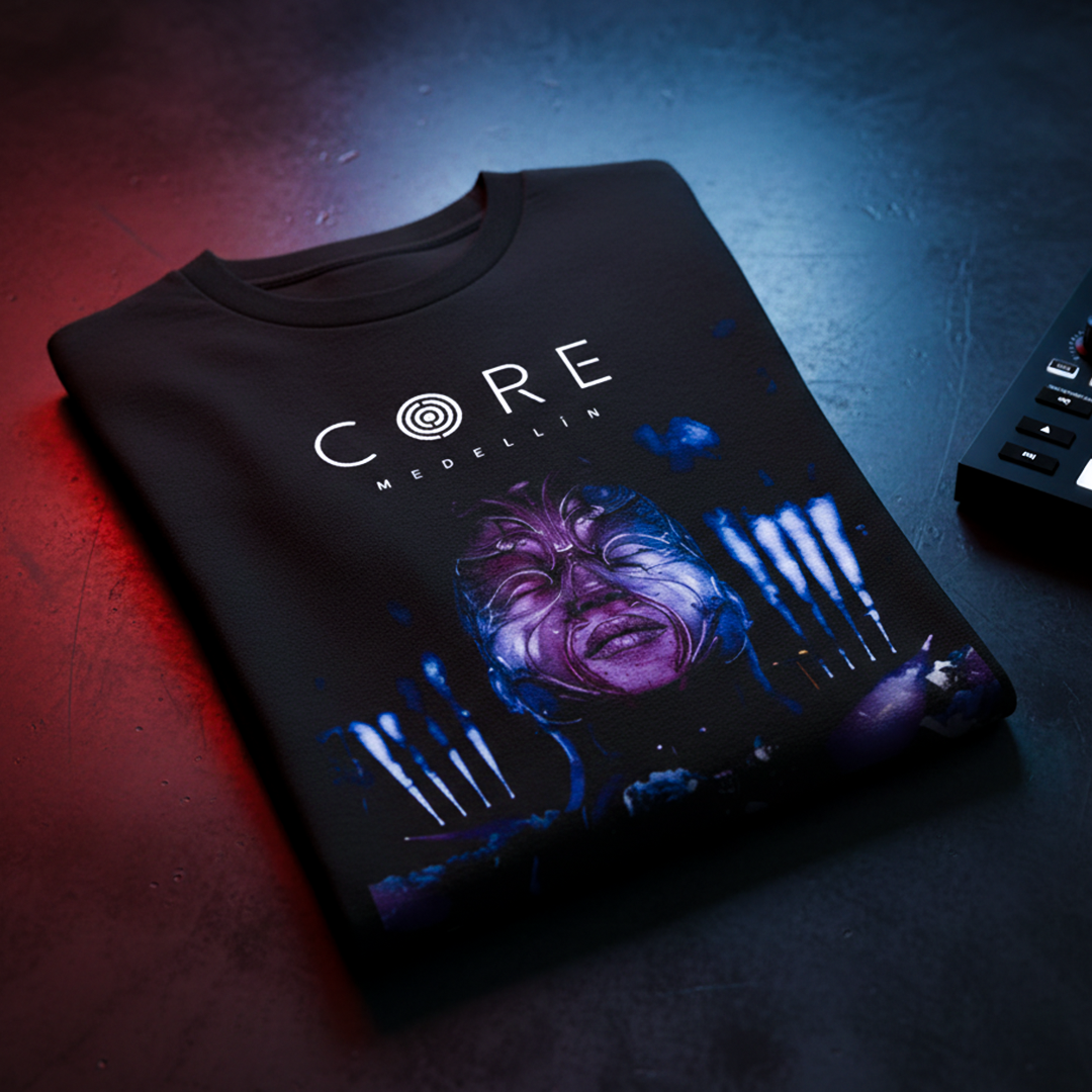 Camiseta Algodón Core Medellin Escenario Face