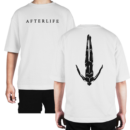 Camiseta Oversize Afterlife Logo Doble estampado