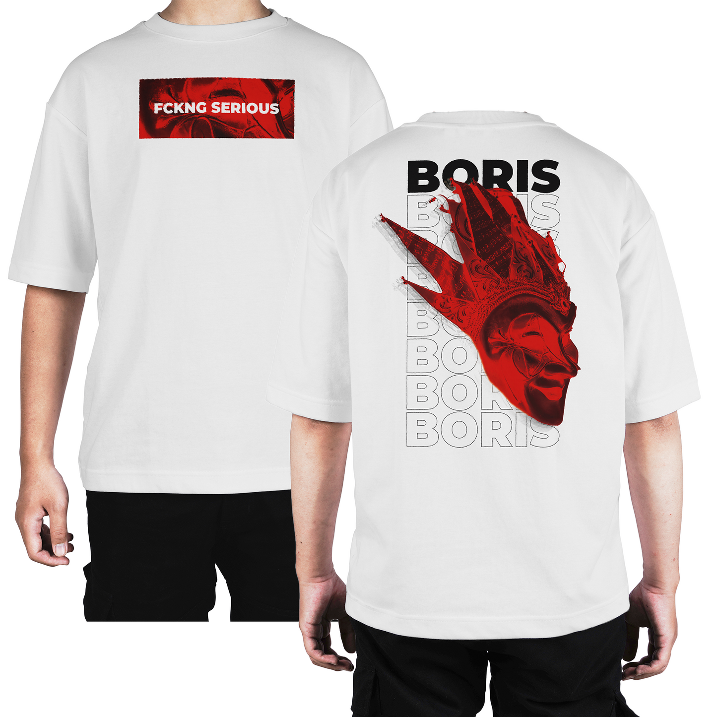 Camiseta Oversize Boris Brejcha FCKNG Serious