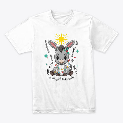 Camisetas Navideñas Familia Set de 3 Prendas Con mi burrito Sabanero