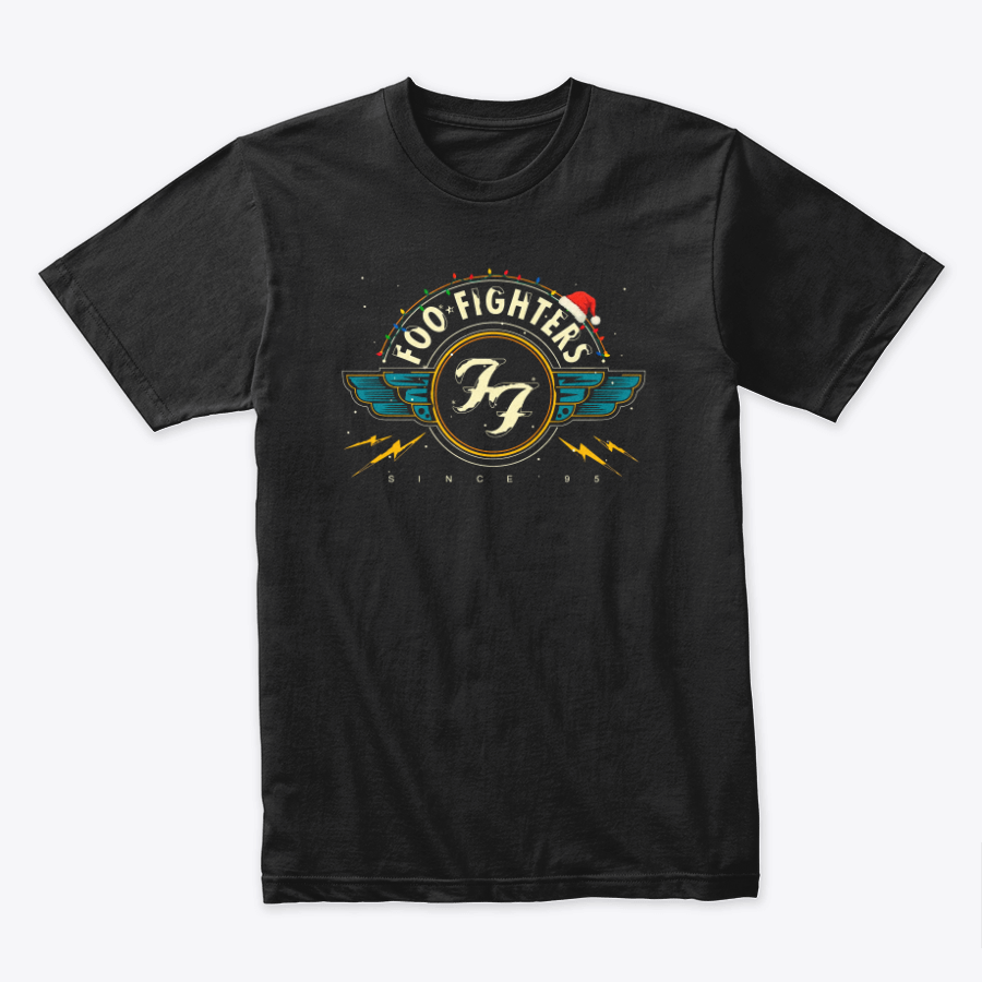 Camiseta de Algodon Foo Fighters Vintage Navidad