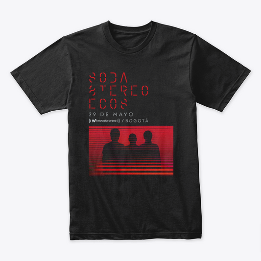 Camiseta Algodón Soda Stereo Ecos Bogotá