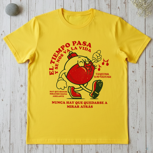 Camiseta Fin De Año El Tiempo Pasa Y Se Nos Va La Vida