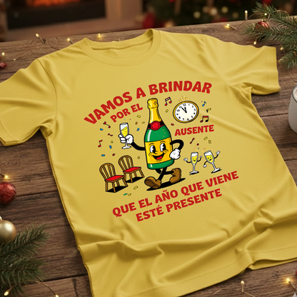 Camiseta Fin De Año Vamos A Brindar Por El Ausente