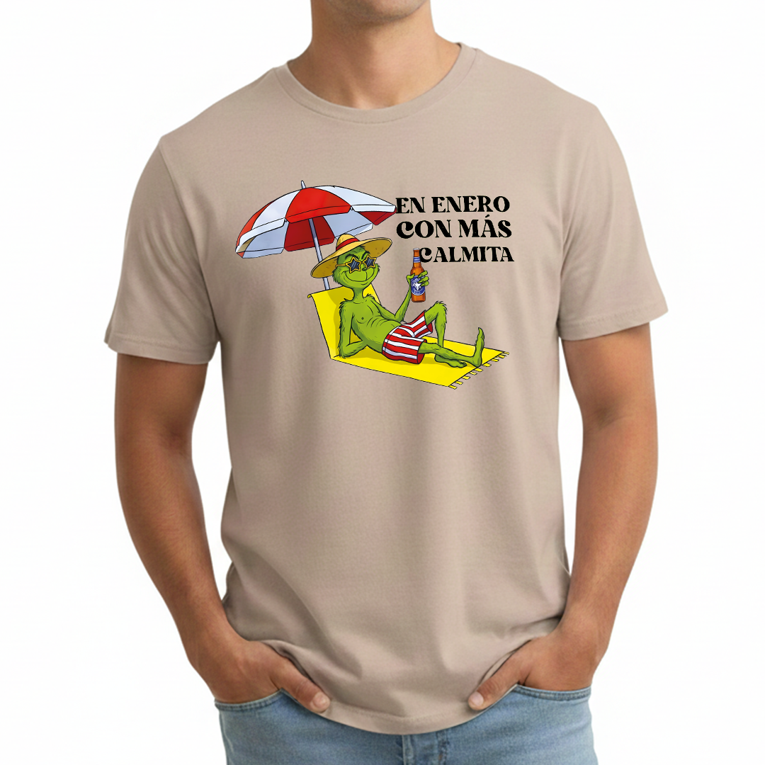 Camiseta Fin De Año En Enero Con Más Calma