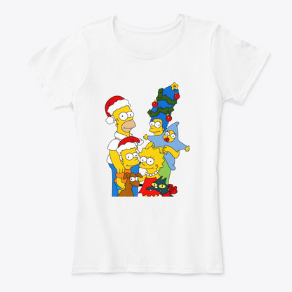 Camisetas Navideñas Familia Set de 3 Prendas Los Simpson
