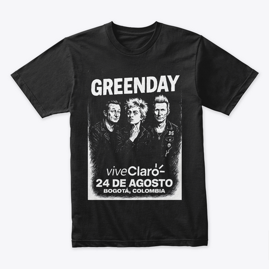 Camiseta Algodon Green Day Poster