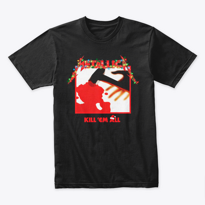 Camiseta Algodon Metallica Kill Em All Navidad