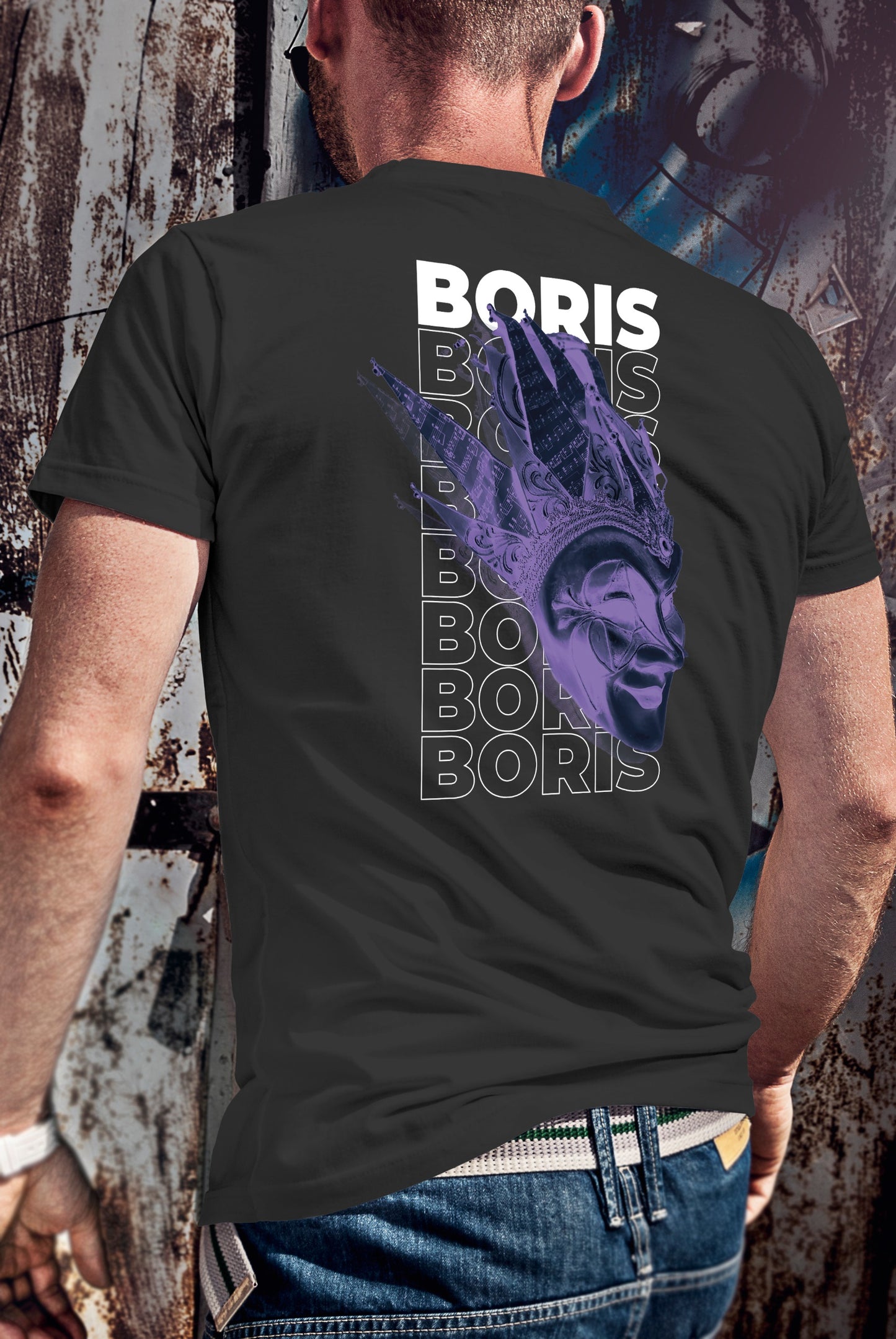 Camiseta Algodon Boris Brejcha FCKNG 2025 Morado