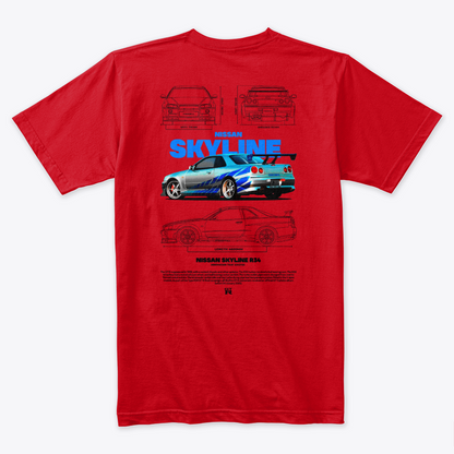 Camiseta Algodon Skyline Rapido y Furioso