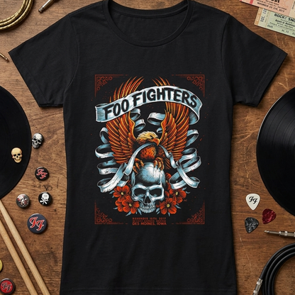 Camiseta Foo Fighters iowa Poster MUJER
