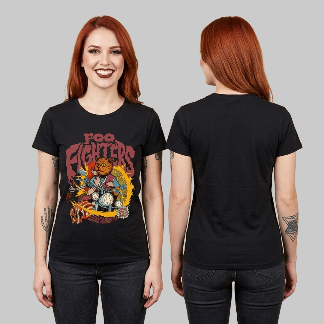 Camiseta Algodón Foo figthers Poster
