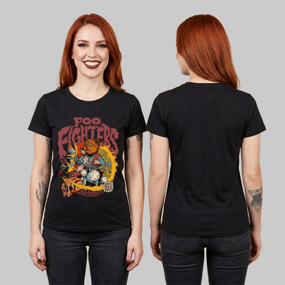 Camiseta Algodón Foo figthers Poster