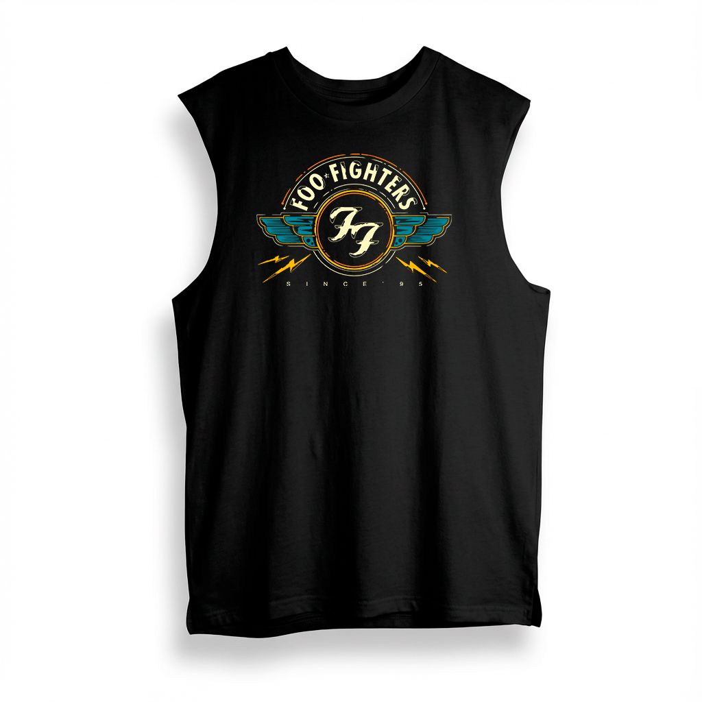 Esqueleto Manga Sisa Foo Fighters Vintage Art