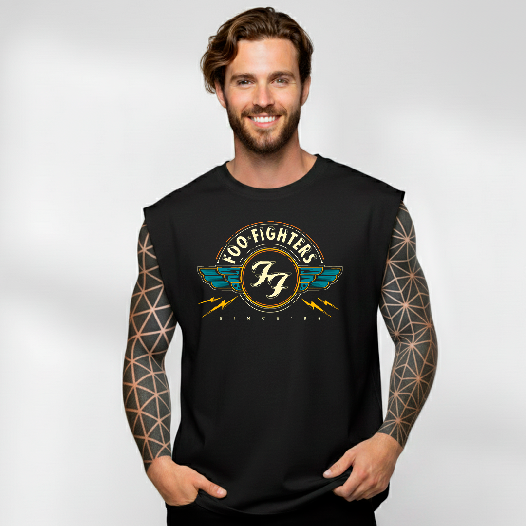 Esqueleto Manga Sisa Foo Fighters Vintage Art