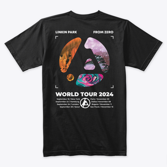 Camiseta Algodon Linkin Park From Zero Tour Orange