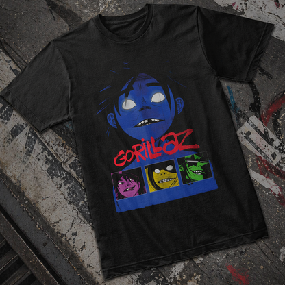 Camiseta Algodon Gorillaz Art