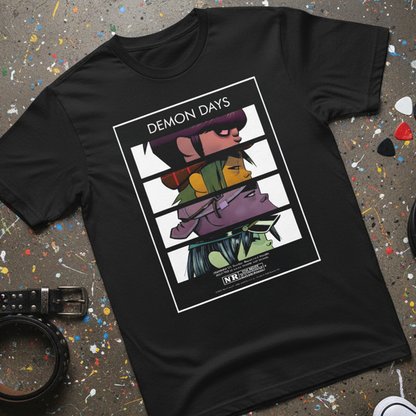 Camiseta Algodon Gorillaz Band Vintage